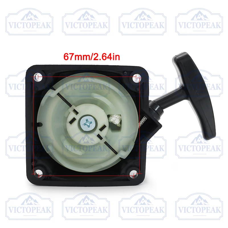 Starter Tarik Recoil Universal untuk Mesin Pemotong Sikat 40-5 44-5 33cc 36cc 43cc 49cc 52cc