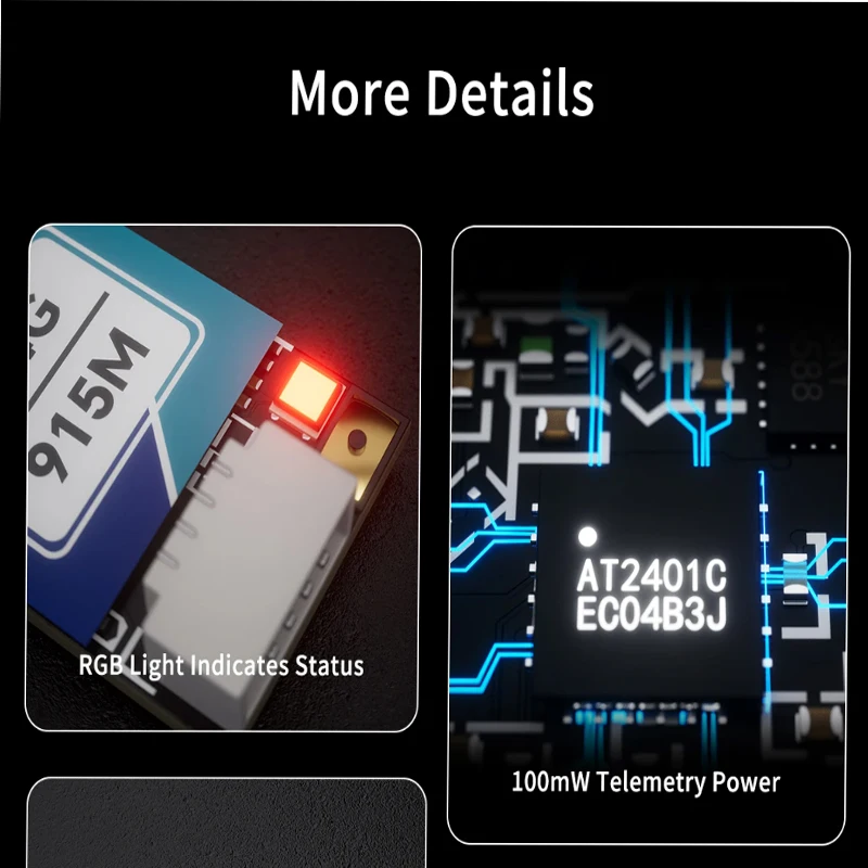 GEPRC ELRS Nano 915M/2.4G デュアルバンドレシーバー内蔵WiFi ESP32-C3 LR1121チップ DIY FPVクアッドコプター長距離ドローンパーツ