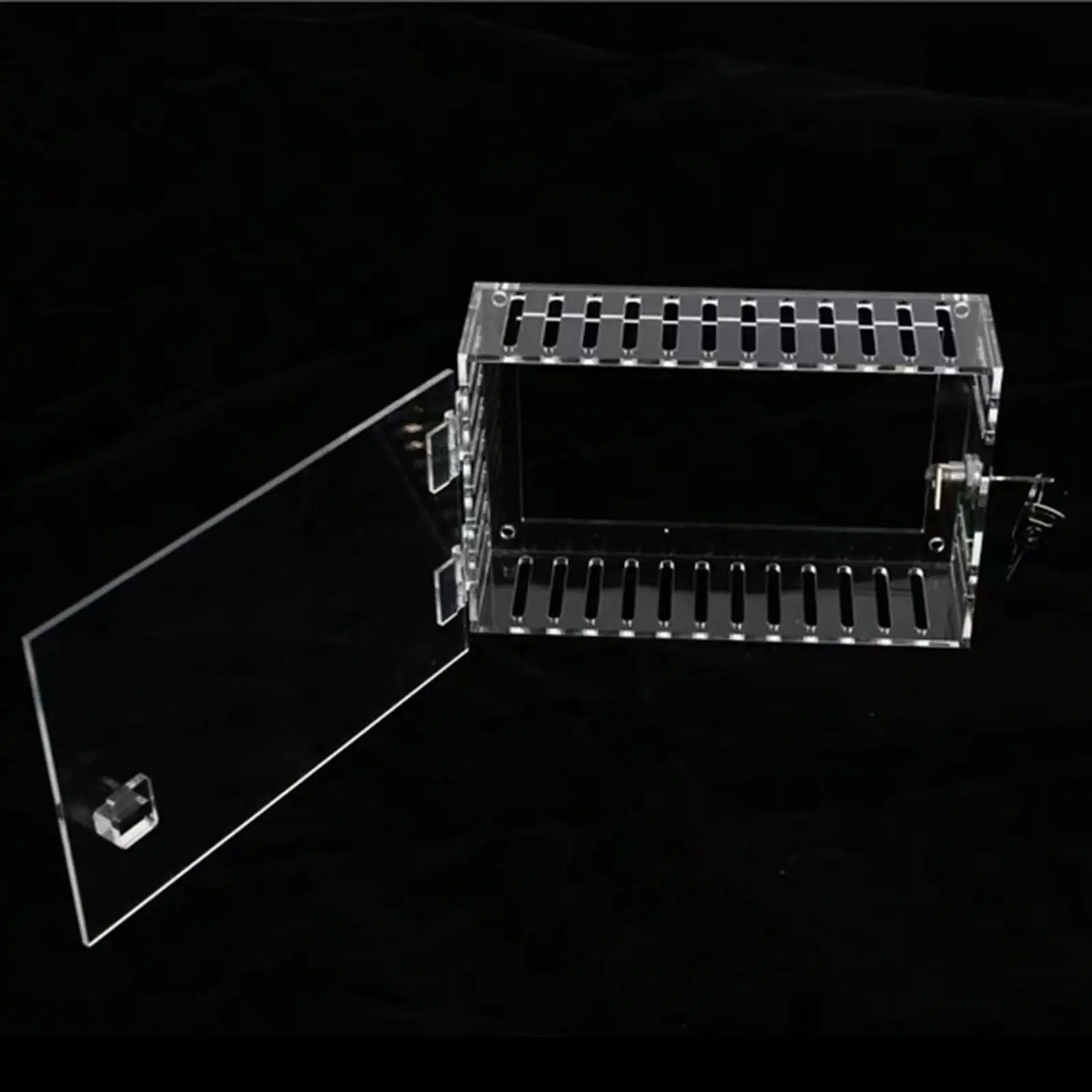 

A/C Thermostat Lock Box with Key Lockable Wall A/C Panels Lock Box Locking Wall Thermostat Cover for Home School Public