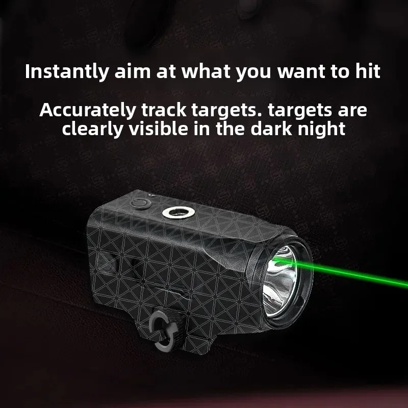 

Richfire Tactical LED Pistol Flashlight 800LM Red Green Dot Sight Magnetic Rechargeable for 20mm Rail Outdoor Hunting ﻿