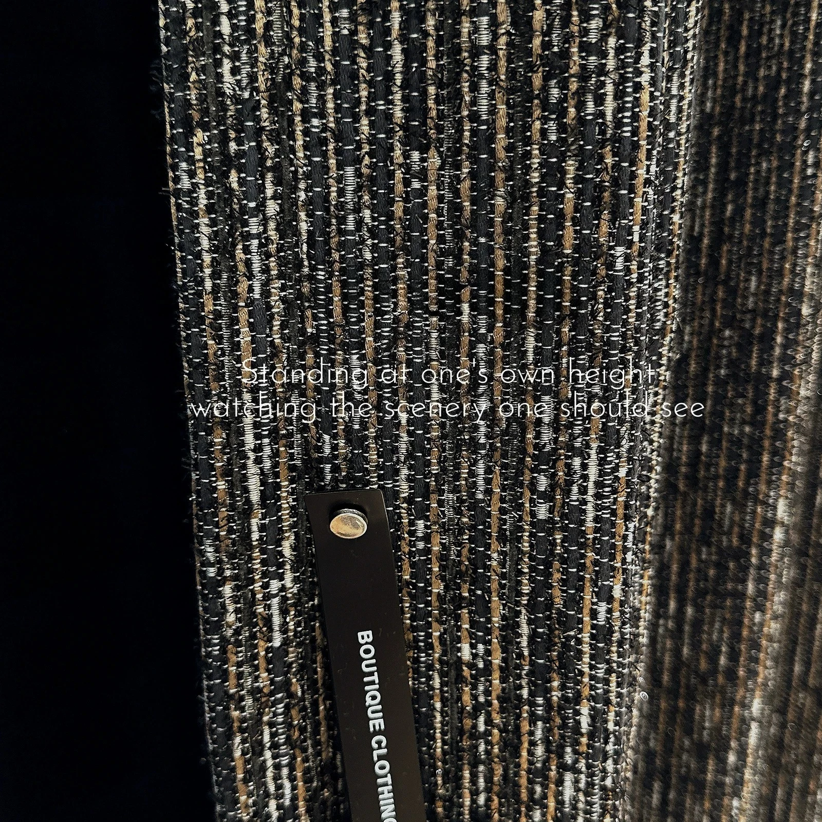 Black Gold Vertical Jacquard Thickened Light Blocking and Soundproofing Curtains for Living Room Bedroom and Villa Customized