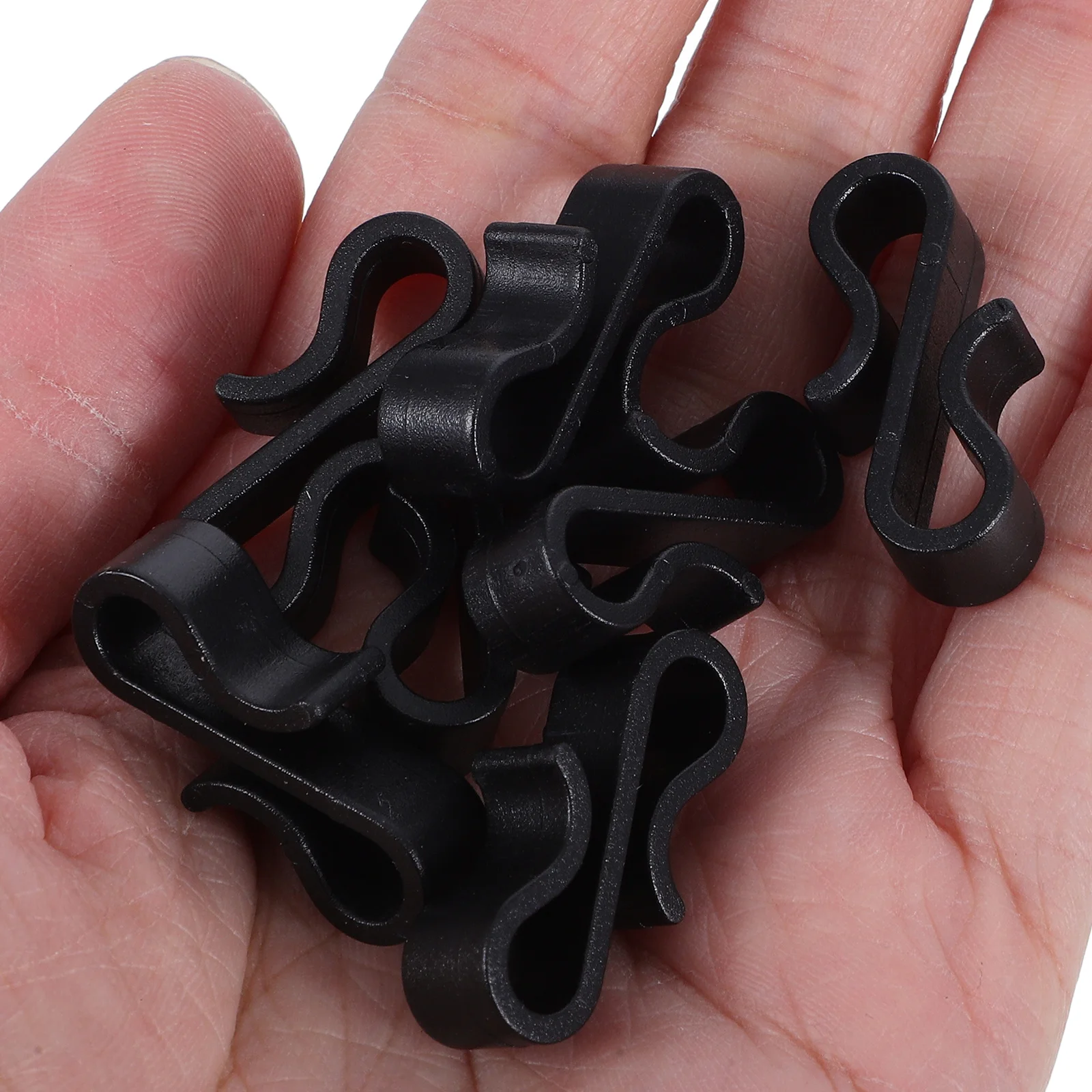 50 قطعة خطافات مزراب بلاستيكية مقاومة لتسرب الماء على شكل حرف S مشابك معلقة لأضواء عيد الميلاد في الهواء الطلق لتزيين العطلة شماعات إضاءة #5