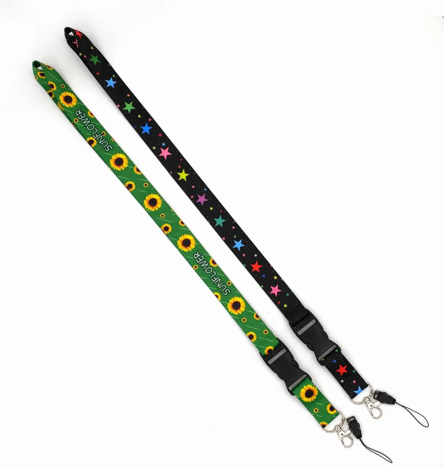 Disney sunflower Neck Strap Keychain Lanyard For Keys ID Card Badge Holder Hang Rope Webbing Ribbon Mobile Accessories