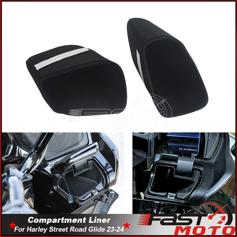 Compartment Liners For Harley Touring CVO Road Glide FLTRX ST FLTRXSTSE 2024 FLTRXSE 2023 Motorcycle Front Storage Lining Bags