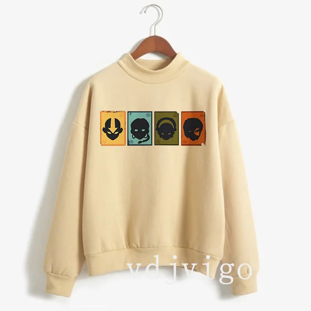 Avatar The Last Airbender Hoodies Appa Yip Harajuku Print Casual Sweatshirts Unisex Fashion Mange Long Sleeve Hoody Streetwear