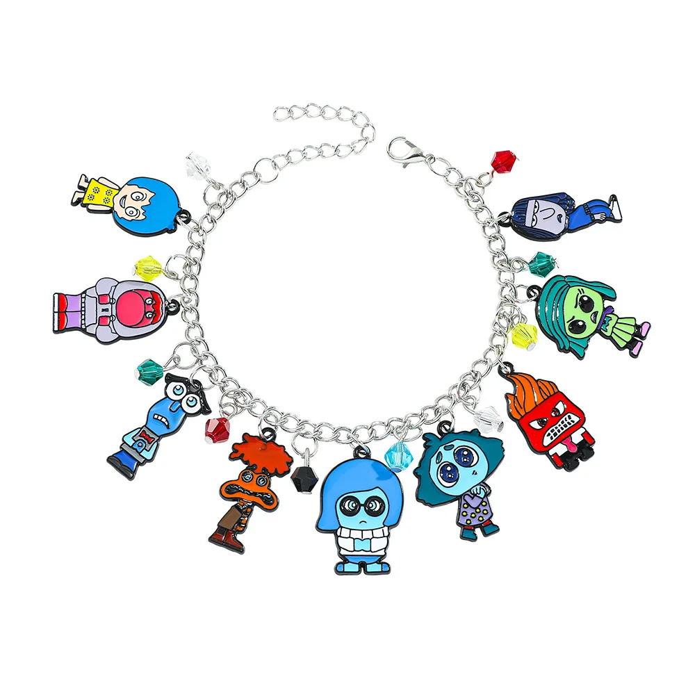 Inside Out Charm-Armband Freude Trauer Ekel Wut Armreif für Frauen Männer Party Schmuck Geschenk