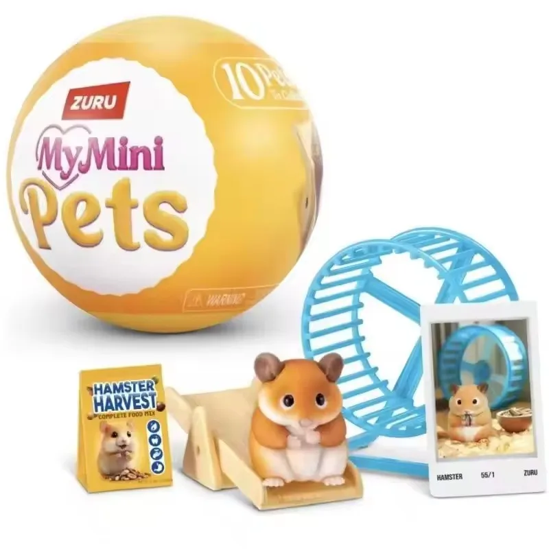 Original Zuru My Mini Pets Serie 1 - Sortierte Blindbox DIY Hund Kaninchen Capybara Anime Figur Mystery Box Sammlung Geschenke