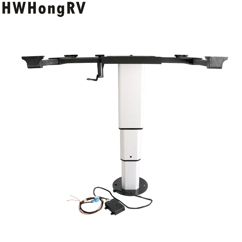 Powered RV Telescopic Table Legs with 360degree Swivel Table Powered Lifting Table Support Is Made of Aluminum Alloy Hwhongrv