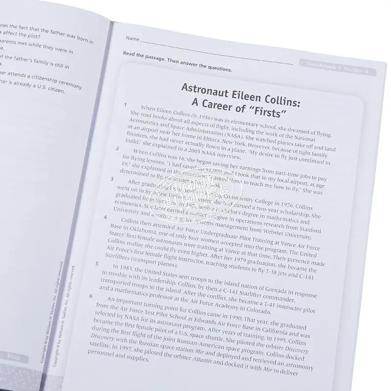 التقدم فنون اللغة الإنجليزية ELA 2022 مراقبة التقدم مستوى G Sadlier Sadlier 9781421719474 كتاب #4