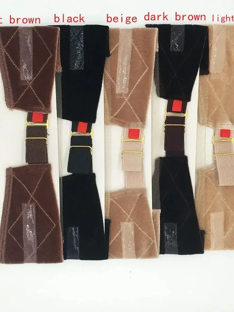 Elastisches Spitzenband für Perücken mit Silikonstreifen, Spitzen-Perückengriffband, Samt-Griffband für Perücken, Perückenzubehör – Detail 3