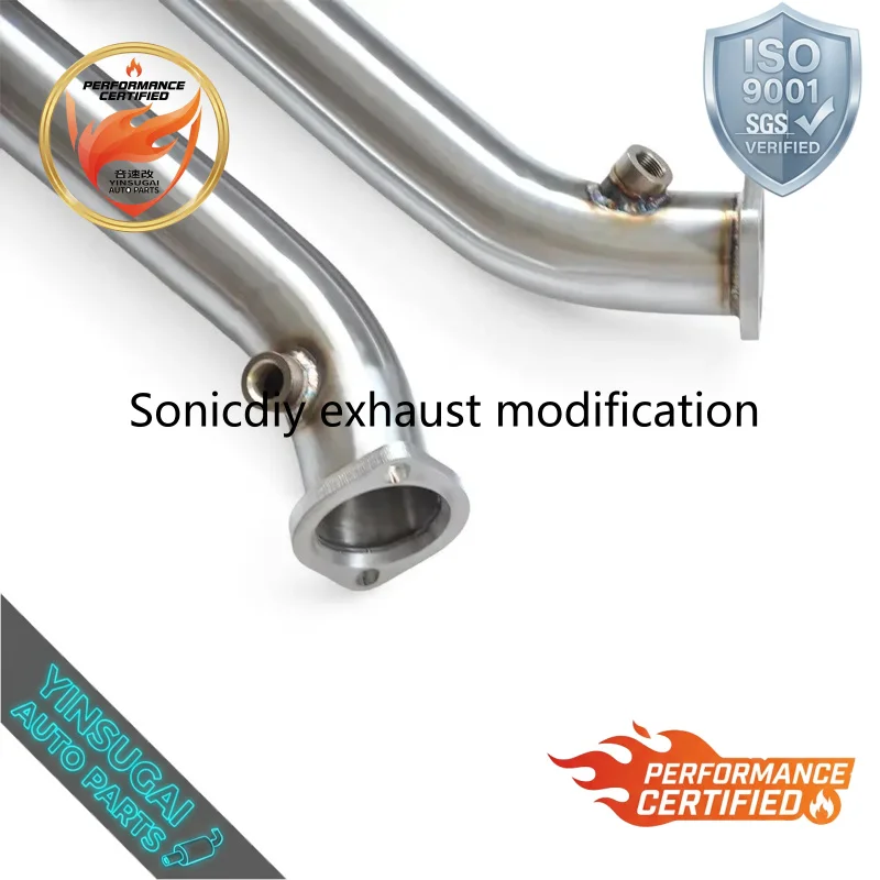 Cuski High Durability 304 Stainless Steel Mid Pipe Resonator for BMW M3 E90 E92 E93 2004-2012