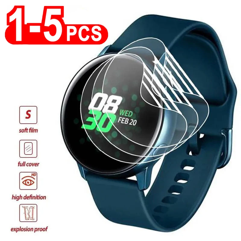 Soft Hydrogel Protective Film For Samsung Galaxy Watch Active 2 4 Gear Sport S3 Classic Screen Protector For Galaxy Watch 3 4 5