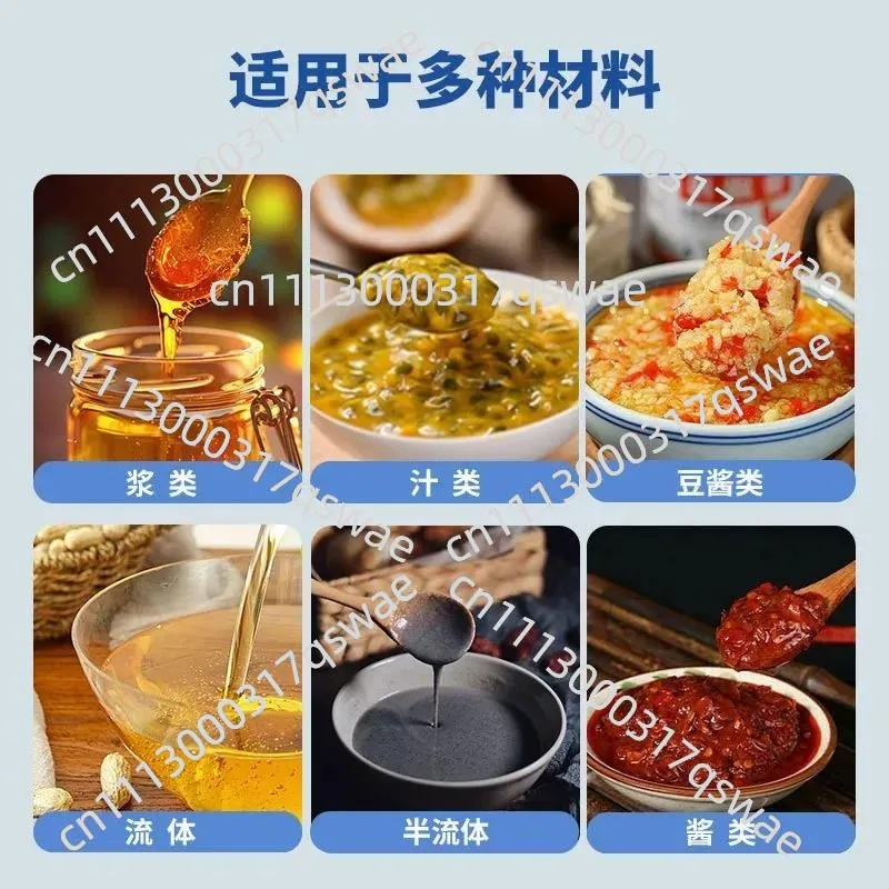 Pneumatic paste filling machine Horizontal semi-automatic small quantitative ketchup tahini sauce canning machine Chili sauce