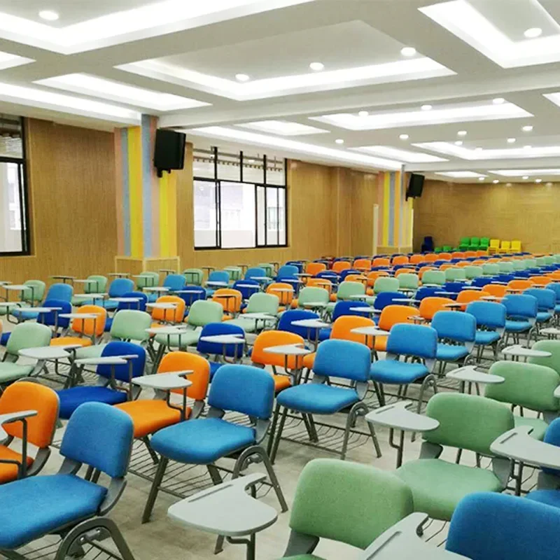 Conference hall room meeting visitor chair Student school training Chair With Writing tablet