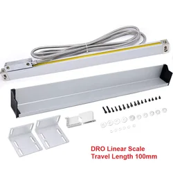 ToAuto DRO Linear Scale with 100 mm Travel Length  and 1/5um Optional Resolution for Mill Lathe Boring CNC Machine