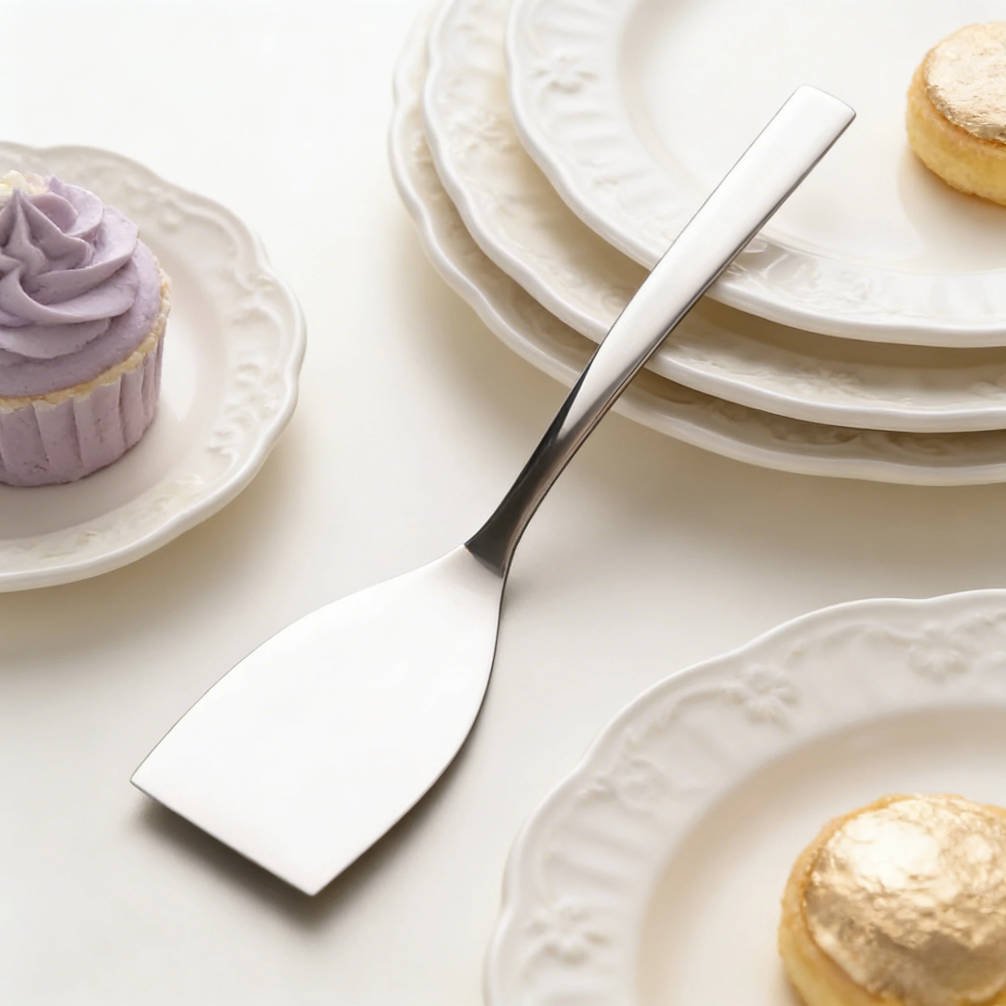 

Stainless Steel Frying Spatula Home Multifunctional Cooking Tool Pancake Making Tool Frying Fish and Steak Special Flat Spatula