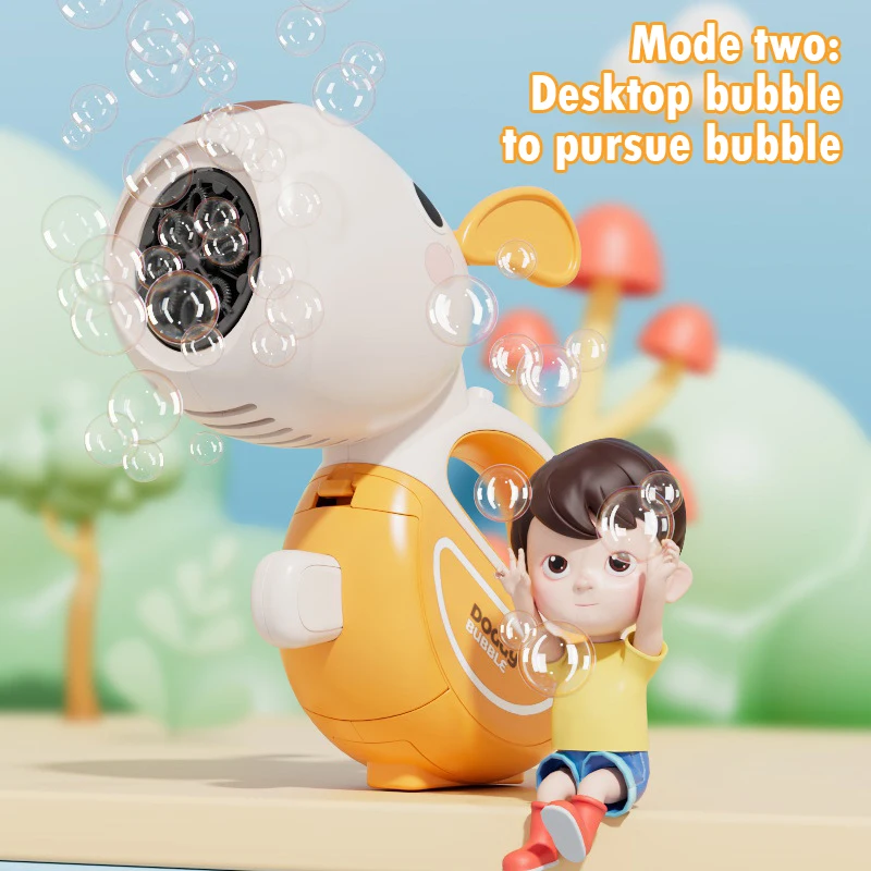 Cute Soap Bubble Gun Automatic Bubbles Machine Handheld Bubble Blowing Gun Children's Toys for Kids Outdoor Party Games Gifts