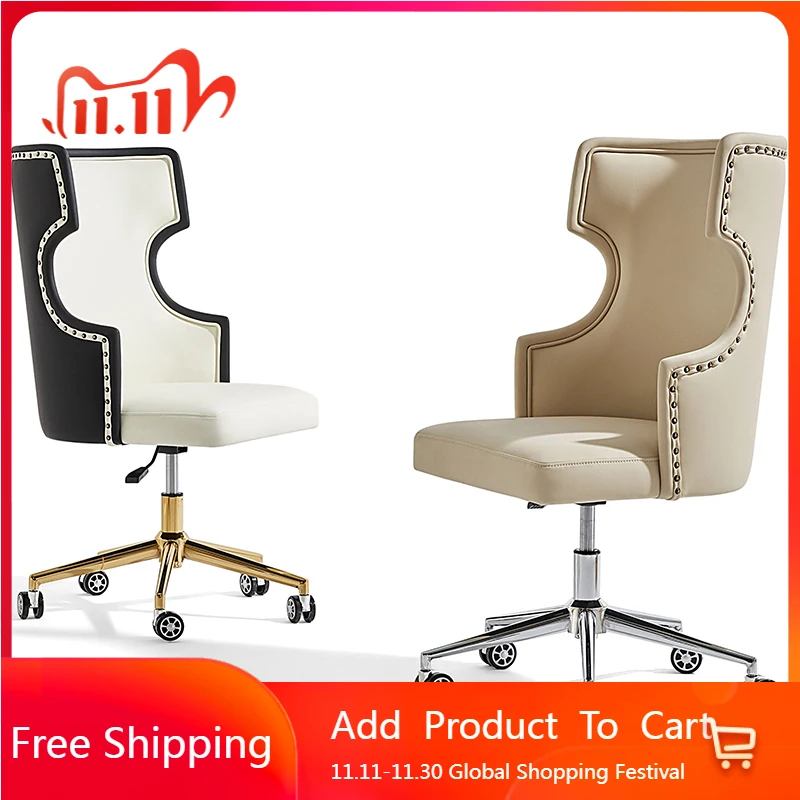 Relaxing Garden Office Chair Throne Swivel Modern Mobile Office Chair Luxury Makeup Designer Sillas De Oficina Theater Furniture