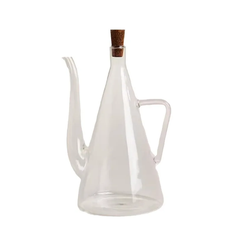 Glass oil pot Large capacity household kitchen soy sauce pot olive oil bottle kitchen storage