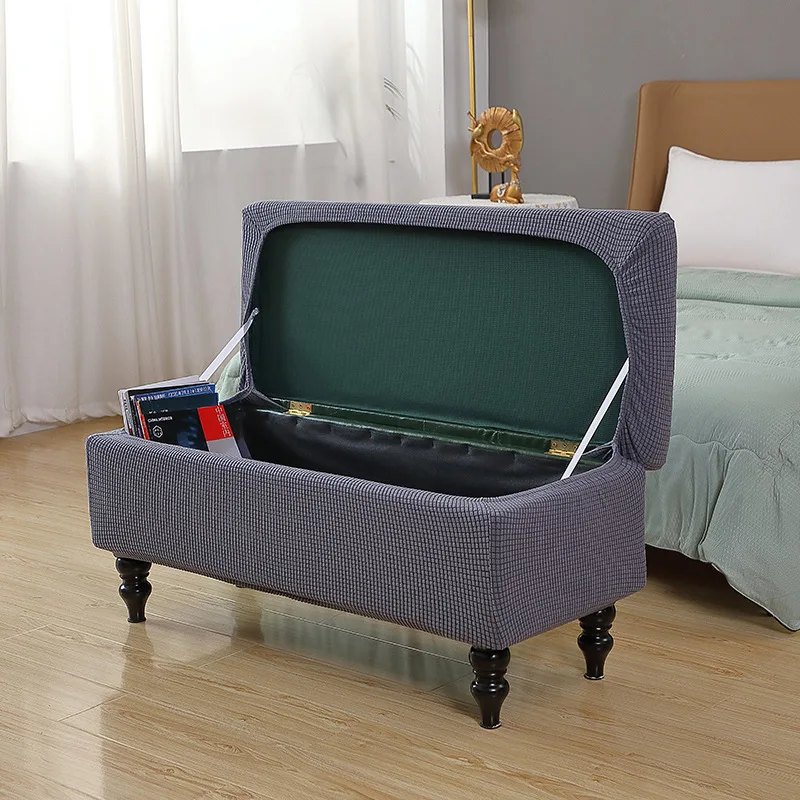 

Эластичный флисовый чехол для хранения, откидная подставка для ног, диван, пуф, чехол для стула с тигром