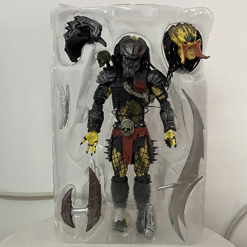 NECA Predator Concrete Jungle Hunter Actionfigur Aliens Clan Leader SCARFACE Elder Predator Sammlerspielzeug Puppengeschenke 20CM