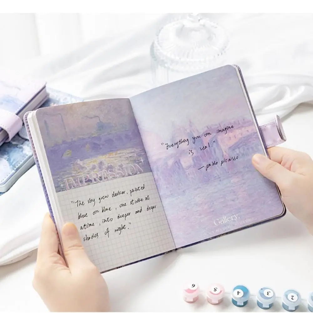 عالية الجودة صفحة فارغة دفتر سميكة المحمولة المفكرة الفن النفط اللوحة سلسلة الفن كراسة الرسم مكتب المدرسة