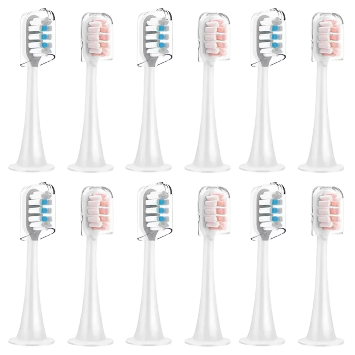 12Pcs For MIJIA T300/T500/T500C Brush Head for Xiaomi Electric Toothbrush Smart Acoustic Clean Tooth Brush 3D Combines