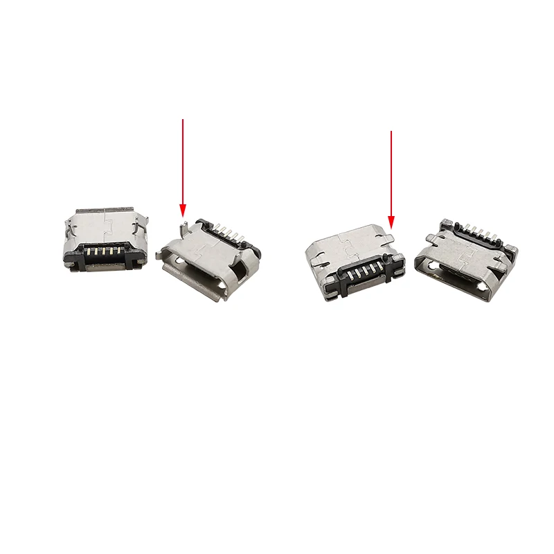 5-pinowe złącze Micro USB Port żeński Jack Wtyczka lutownicza SMD SMT Android Telefon Gniazdo ładowania danych 5P MicroUSB DIY Adapter naprawczy — zdjęcie 4
