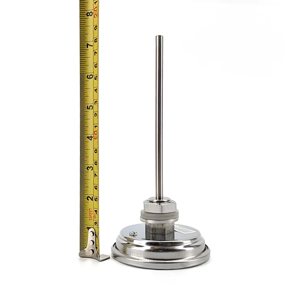 KegLand Bi-Metal 3 Inch Dial Weldless Thermometer - Long Stem 132mm Homebrew Beer Wine Tool