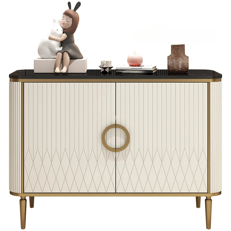 

Italian-style entrance cabinet, integrated door entry, wall decoration, side cabinet partition, foyer cabinet customization