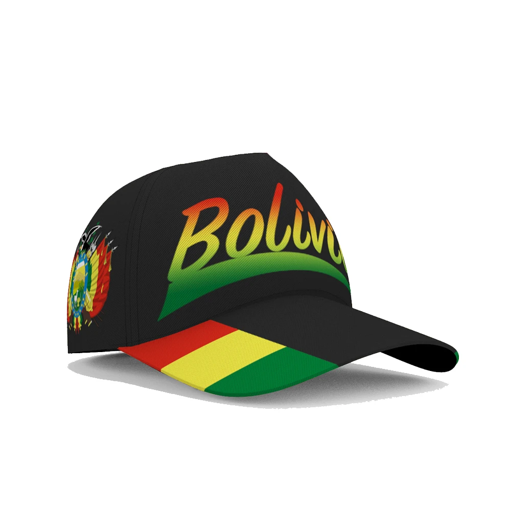 Bolivia Baseball Caps Custom Made Name Number Team Logo Bo Hats Bol Country Travel Spanish Nation Bolivian Flag Photo Headgear