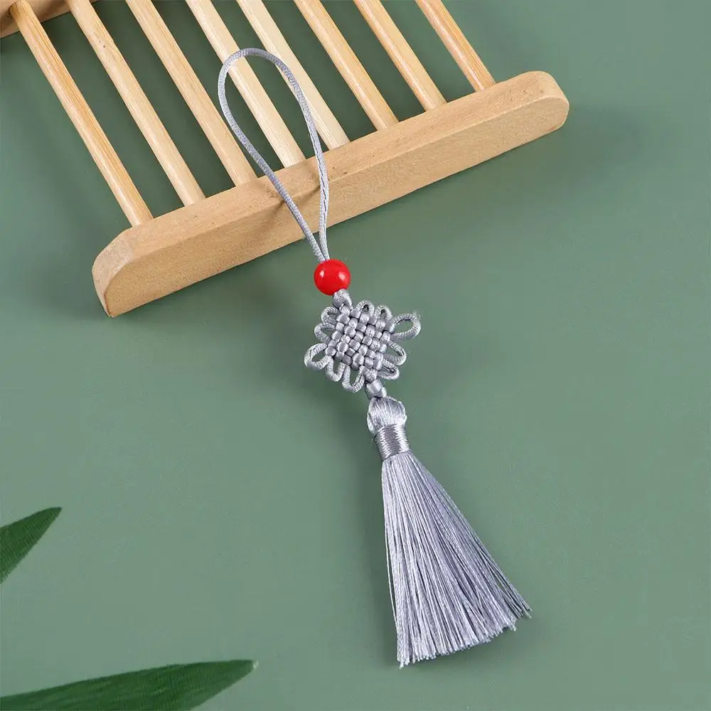 اكسسوارات الديكور قلادة ديكور المنزل Craft بها بنفسك الحرفية الصينية عقدة قلادة الصينية عقدة الحرير شرابة قلادة الستار سحر شرابة