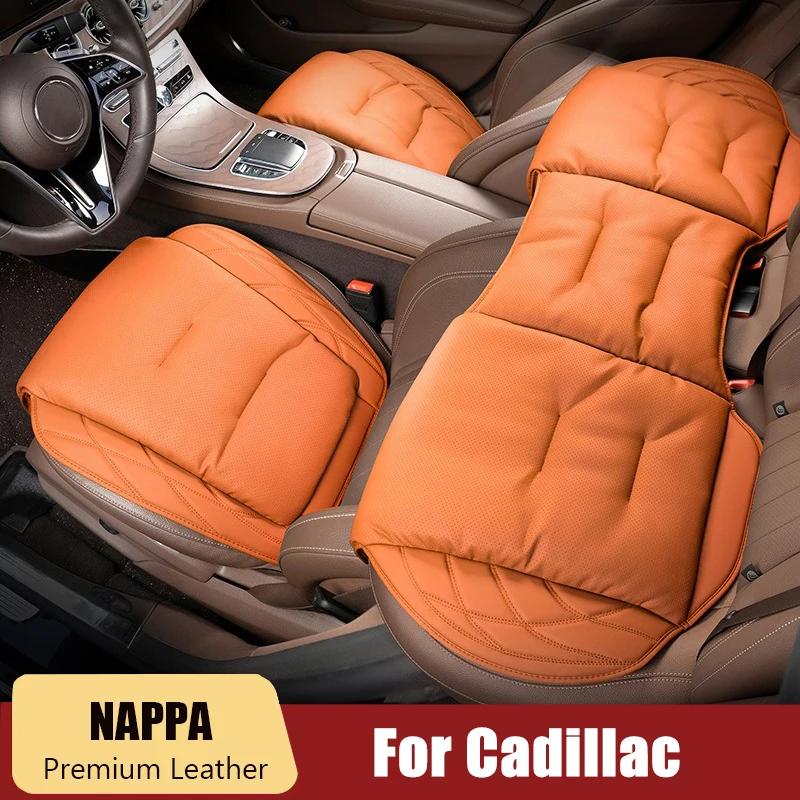 

Car Seat Cushion NAPPA leather Car Seat Cover For Cadillac CT5 XT5 XT4 XT6 ESV Escalade CTS XTS SRX Auto interior accessories