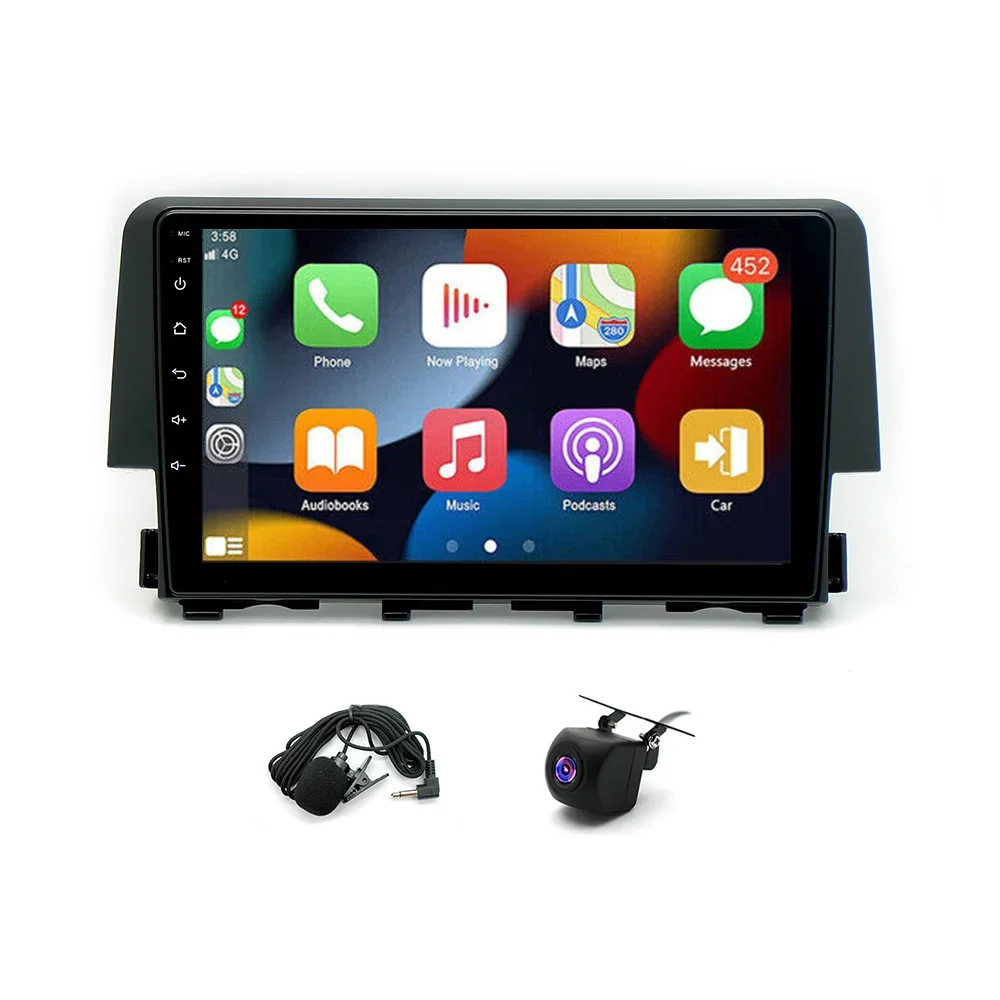 

Carplay 4+64G Android 13 Car Stereo Radio GPS Compatible for 2016-2020 Civic