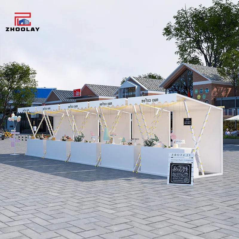 custom.Outdoor Scenic Spot Large-Scale Event  Market Food Street Snack Stall Rack Merchandise Booth Rack