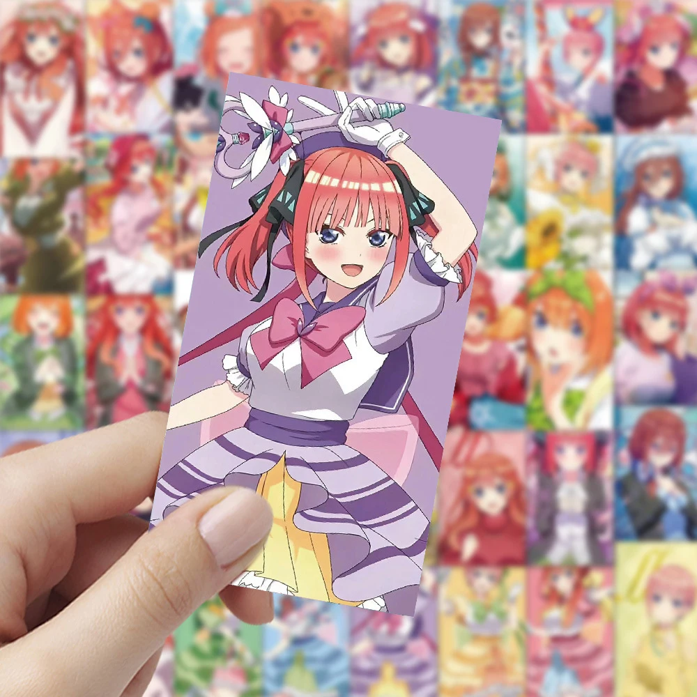 10/30/60 adet Kawaii Nakano Itsuki Yotsuba Anime çıkartmalar Quintessential Quintuplets Sticker estetik Nakano Nino Nino çıkartması