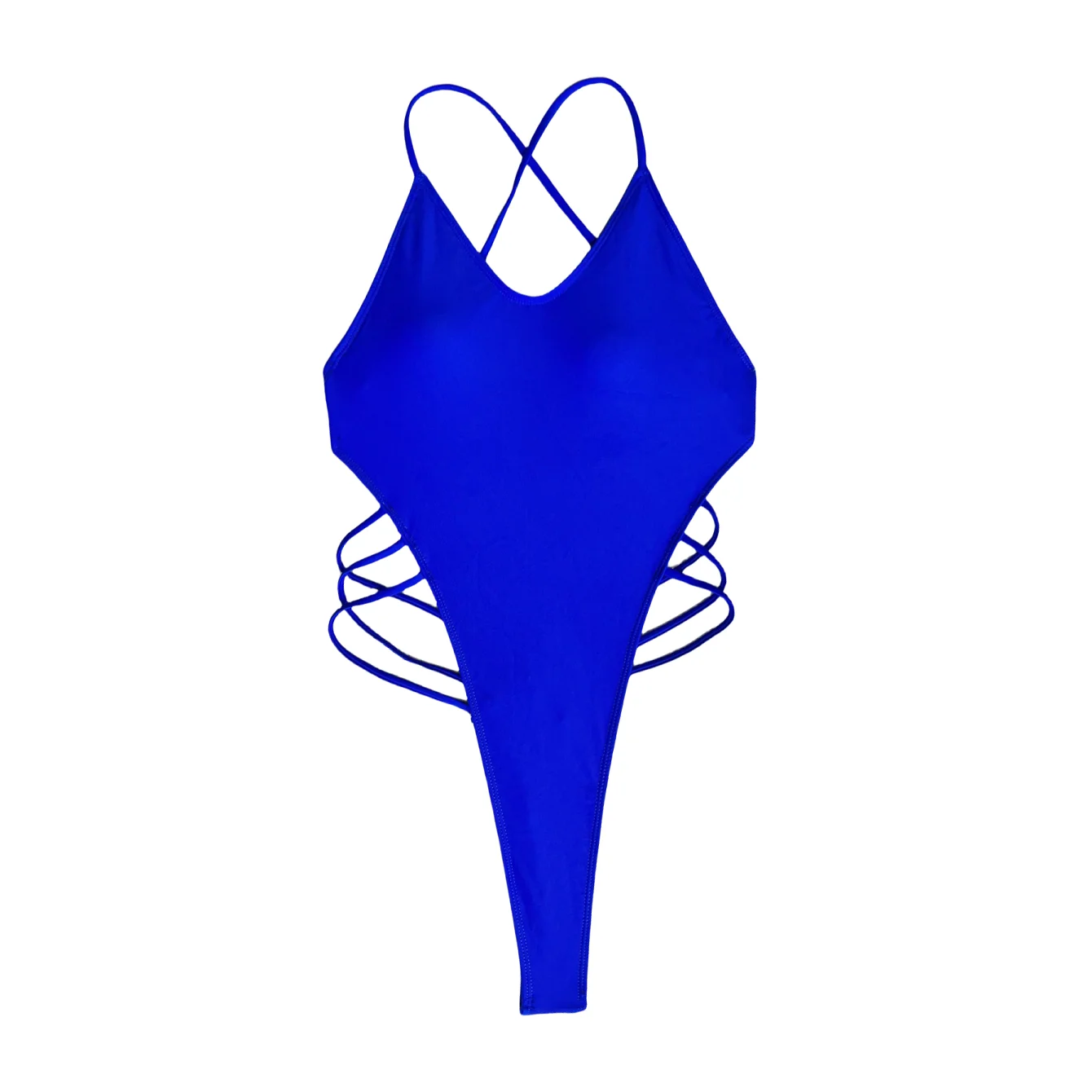 Sexy Extreme Backless Bikini One Piece Swimsuit Women High Back Thong Swimsuit Summer Beach Women Bikinis Sets Solid Swimwears