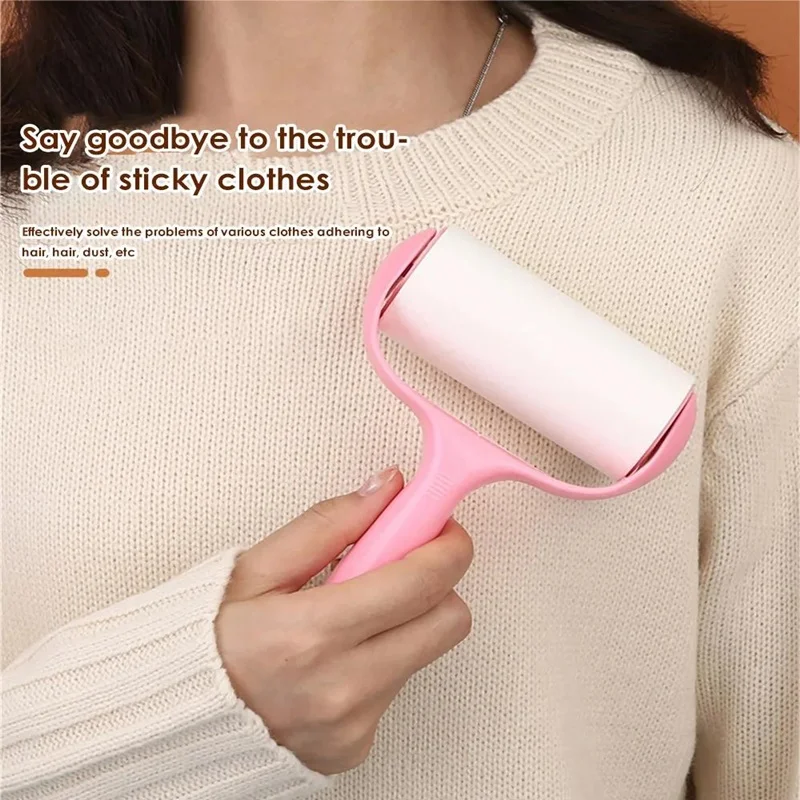 Lint Roller With Refills Sticky Remover Pet Dog Hair Clothes Sofa Dust Cleaning Remover Replaceable Roll Brush Cleaning Tools