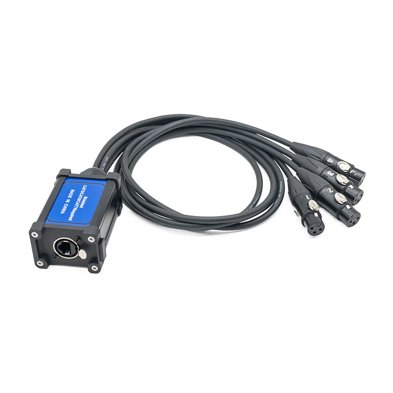 

yinyu Professional Grade RJ45 to XLR Audio Snake Multi-Core DMX Adapter for LED Lighting Systems