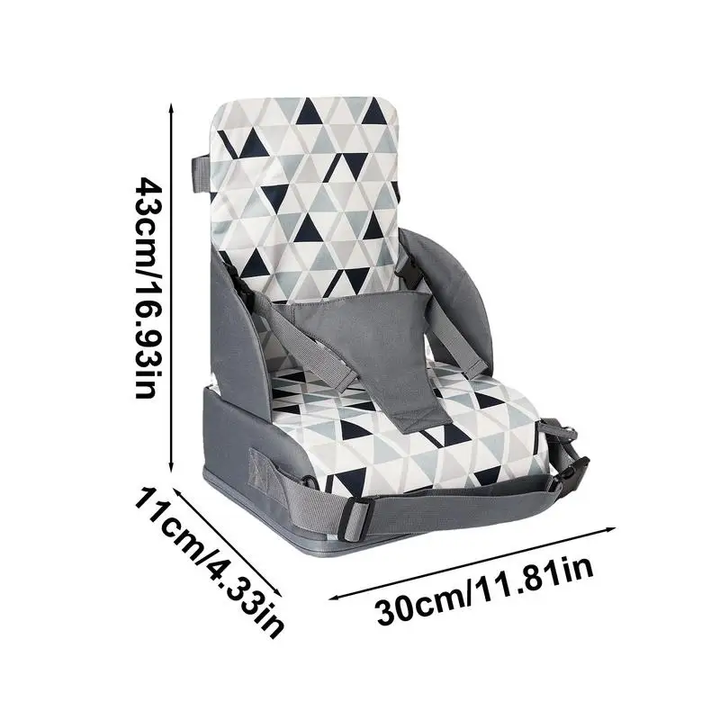 Asiento elevador para silla de cocina, cojín plegable para elevar la altura del asiento, antideslizante, alfombrilla de apoyo para comer en casa para niños