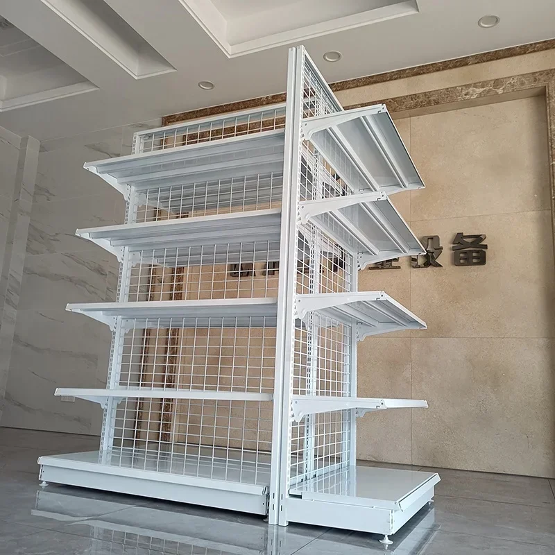 Eisen Supermarkt Regal Convenience Store Rack Einzelhandel Regalsysteme Dekorative Metall Shop Display Racks