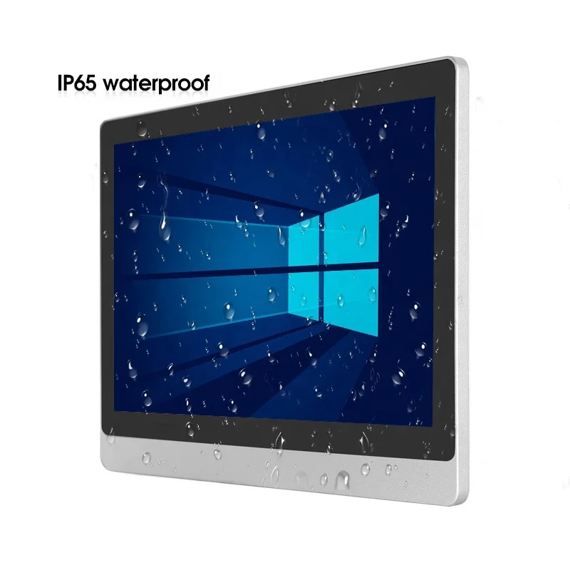 MS15.6 Inch Intel J1900 Quad Core Dual Fanless Desktop X86 Industrial Pc All in One Touch Screen dengan I5