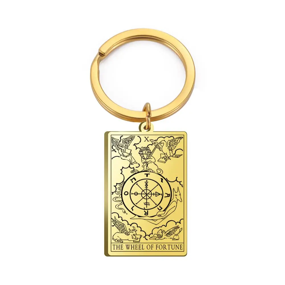 Tarot Card Sweet Key Chains, DIY Jóias Presentes