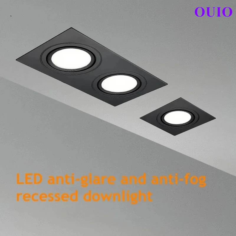 Chống Lóa Mờ Đèn LED Âm Trần Downlight 9W 12W 15W/18W 24W 30W epistar Chip COB Ốp Trần Đèn Điểm Đèn AC85 ~ 265V