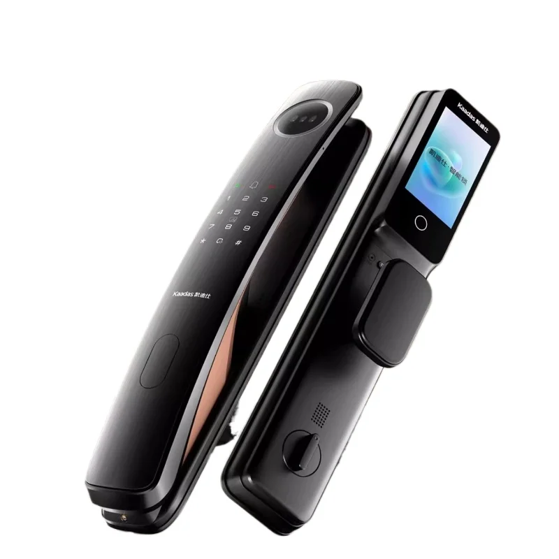 

Entry door intelligent lock, dual camera cat eye large screen, facial fingerprint password lock