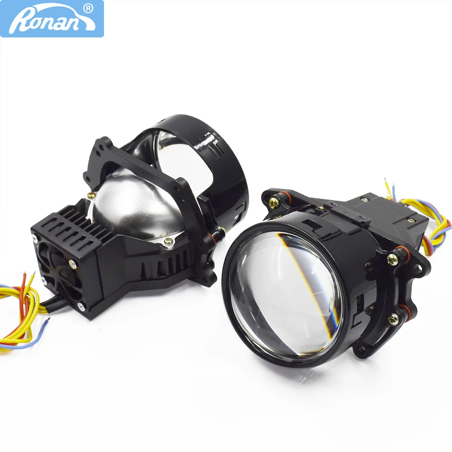 3.0'' 45W Bi Led Hi/low beam Dual Reflex Projector Lens 5500K 2000LUX for Hella 3R G5 Retrofit Car Headlight