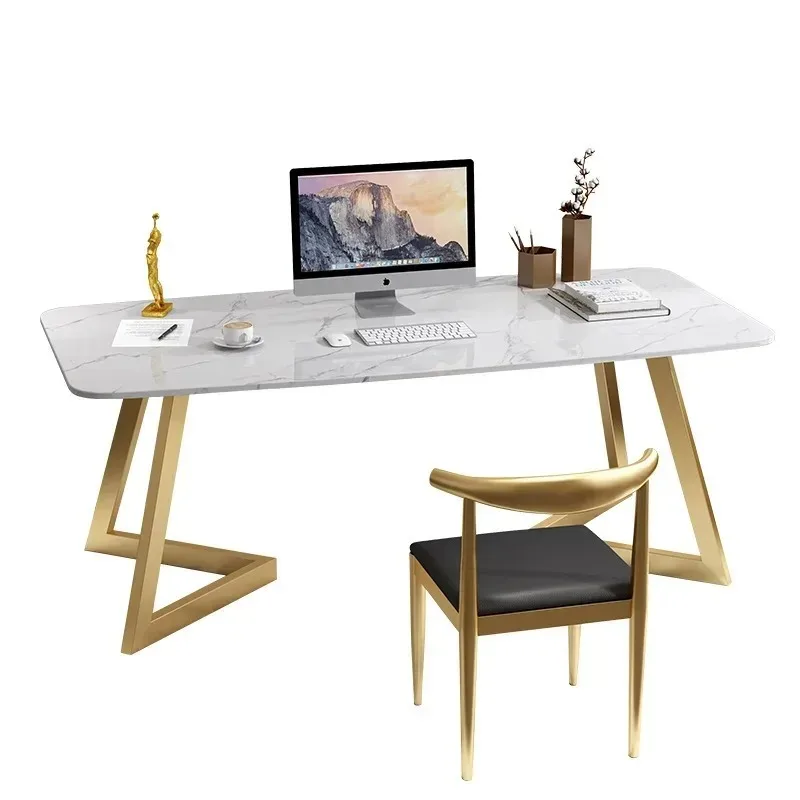 Marble computer desk home study writing desk bedroom desk