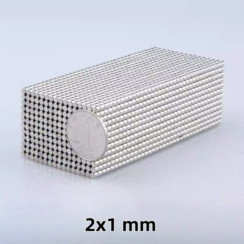 2x1 mm Small Circular Magnets 2*1 mm Round Strong Magnets for Organizing Memos, Photos, and DIY on Fridges and Cabinets 2x1 mm