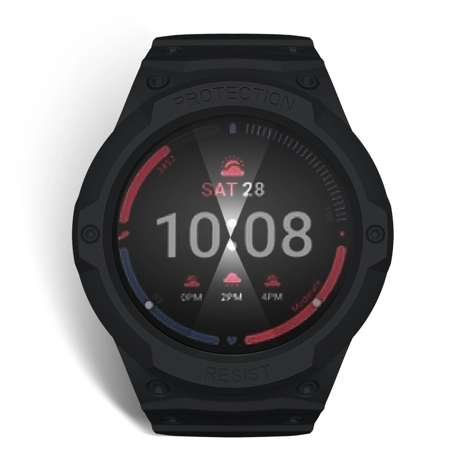 เคสป้องกันกรอบ TPU สายนาฬิกาข้อมือสำหรับ Samsung Galaxy Watch 7/6/5/4/FE 40มม. 44มม.