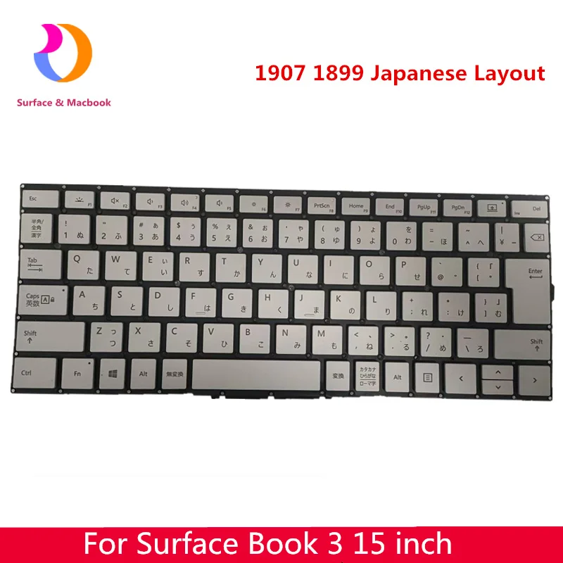 Original For Microsoft Surface Book 3  Keyboard 15inch Janpanese 1899 1907